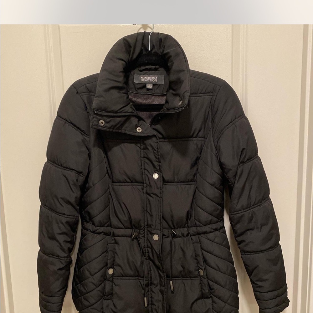 Kenneth Cole Reaction Black Puffer Jacket